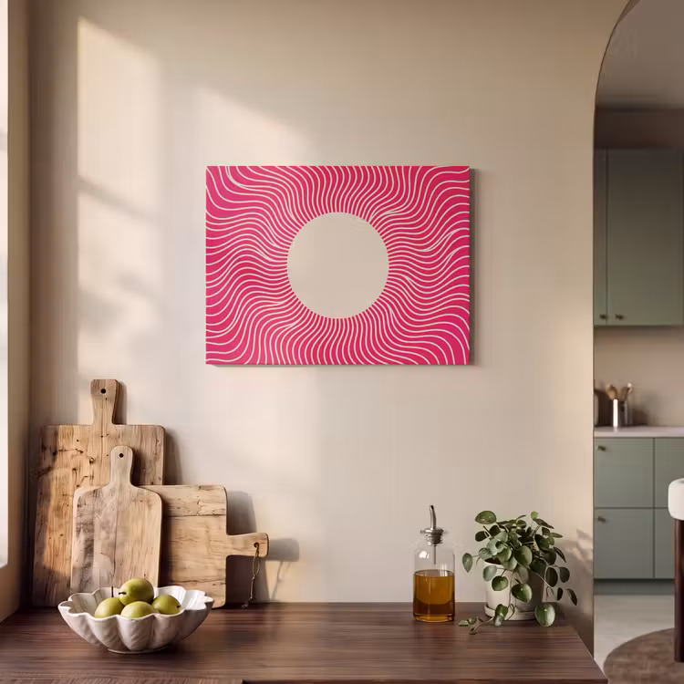 Akoestisch schilderij - Abstract - Patroon - Roze — 3