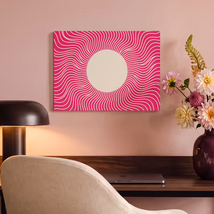 Akoestisch schilderij - Abstract - Patroon - Roze — 4