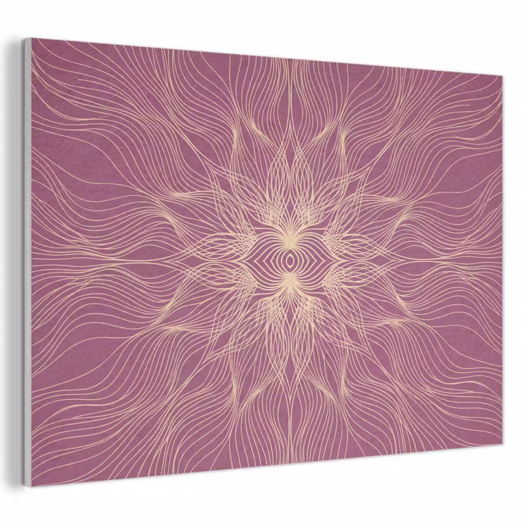 Akoestisch schilderij - Lijnen - Patroon - Abstract — 1