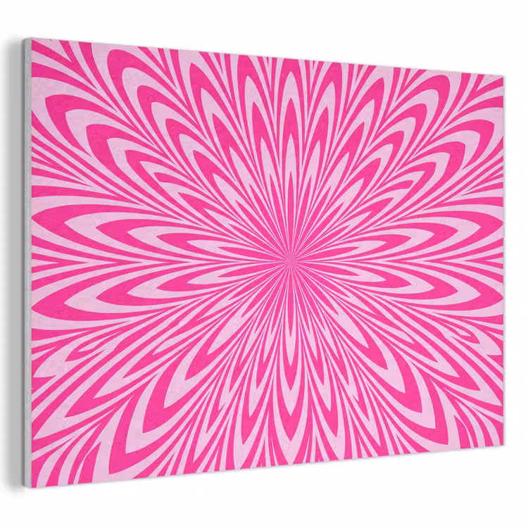 Akoestisch schilderij - Patroon - Optisch - Roze — 1