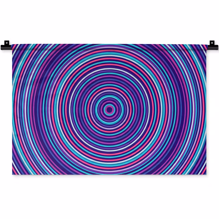 Wandkleed - Abstract - Cirkels - Kleurrijk — 1