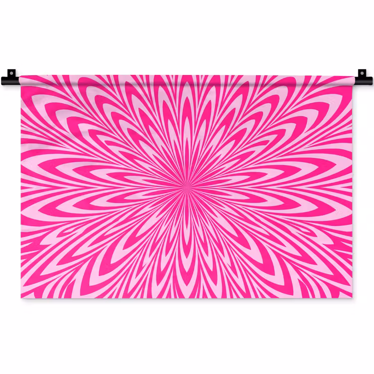 Wandkleed - Patroon - Optisch - Roze — 1