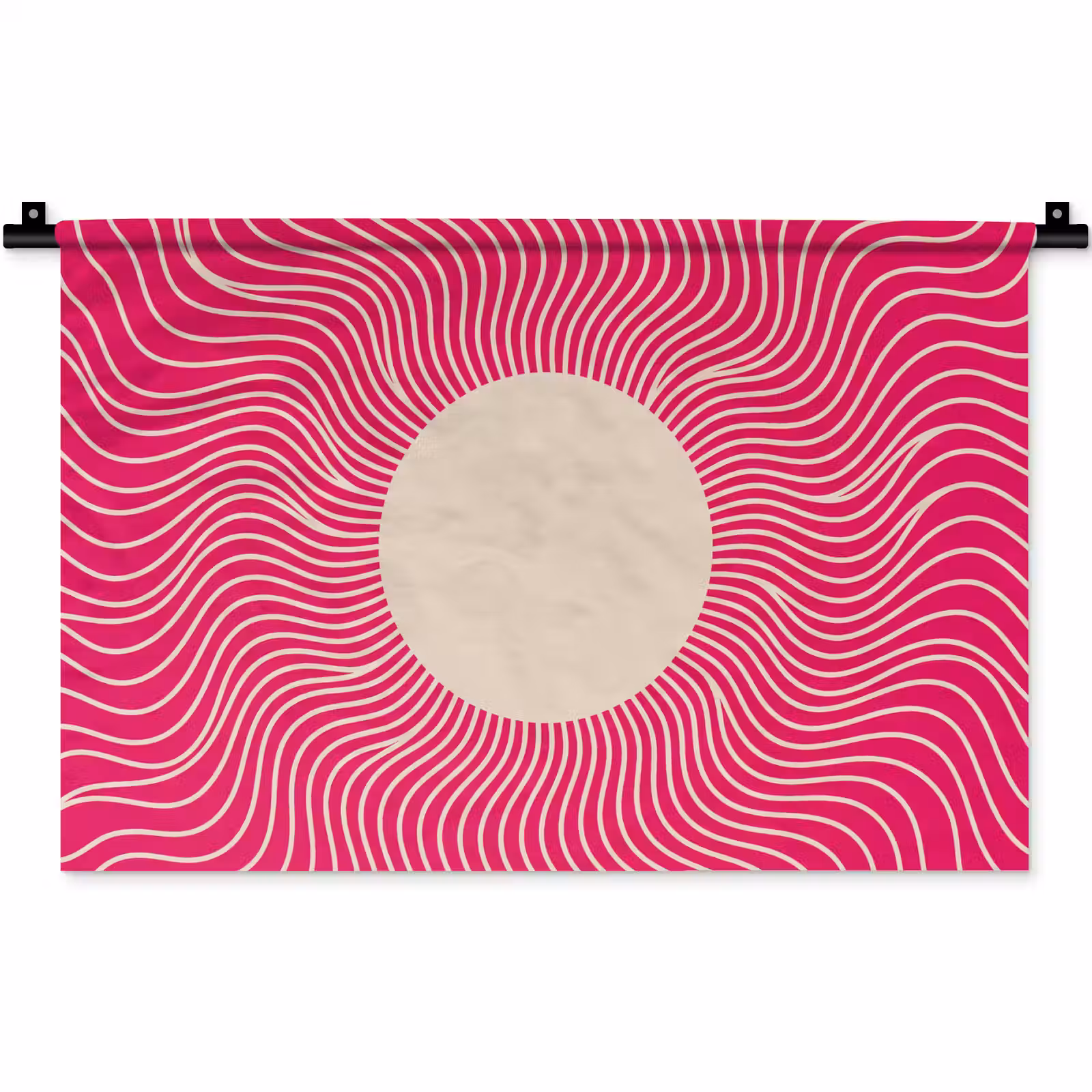 Wandkleed - Abstract - Patroon - Roze — 1