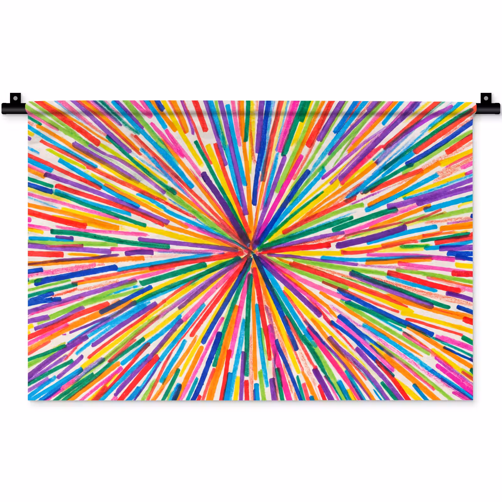 Wandkleed - Lijnen - Kleurrijk - Abstract — 1