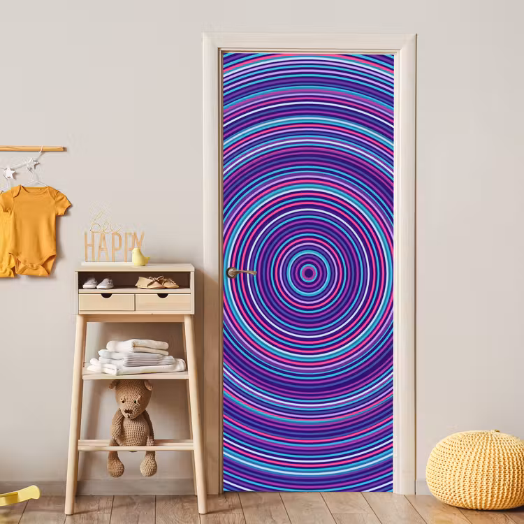 Deursticker - Abstract - Cirkels - Kleurrijk — 6