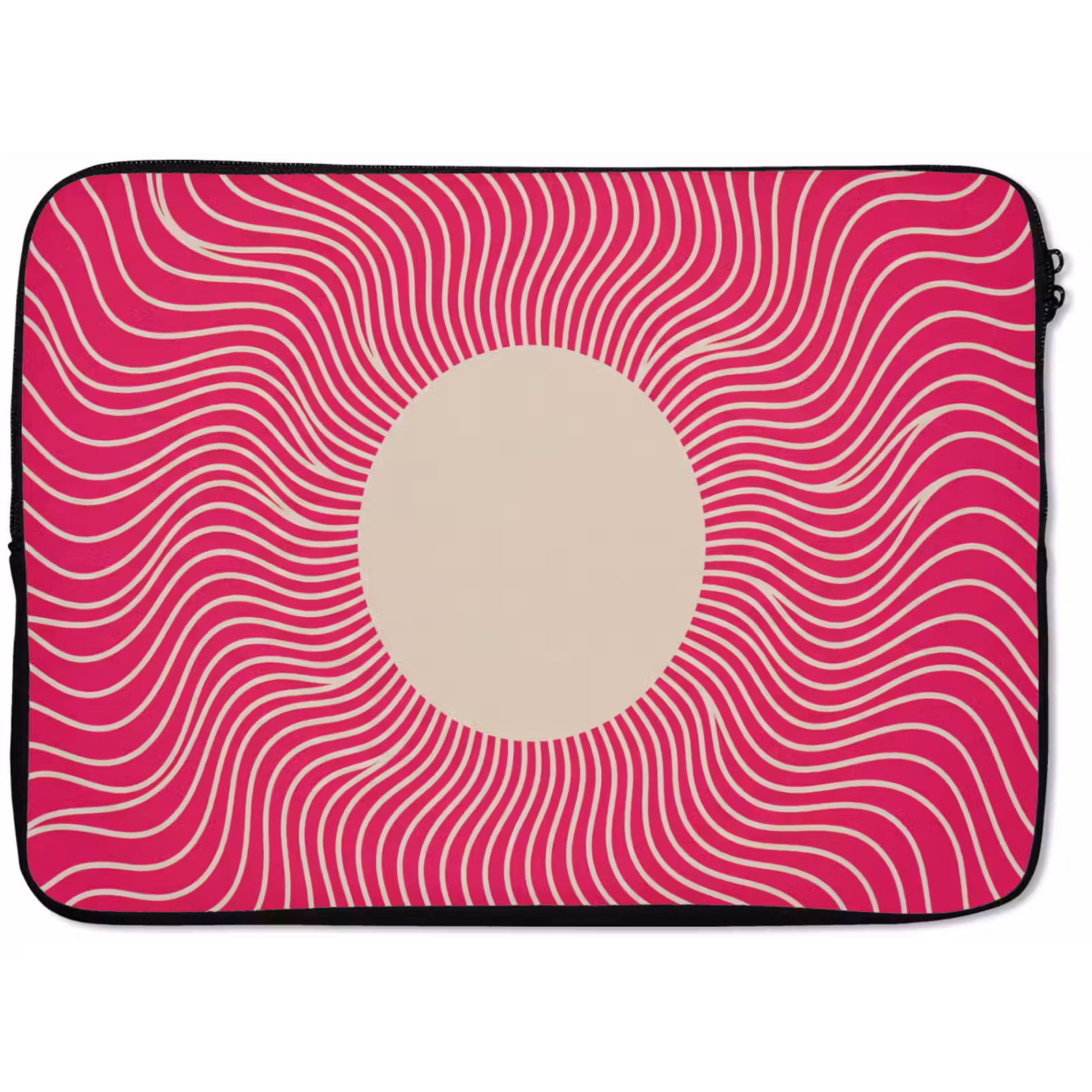 Laptophoes Abstract - Patroon - Roze — 1