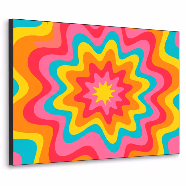 Art frame - Patroon - Golvend - Kleurrijk — 1