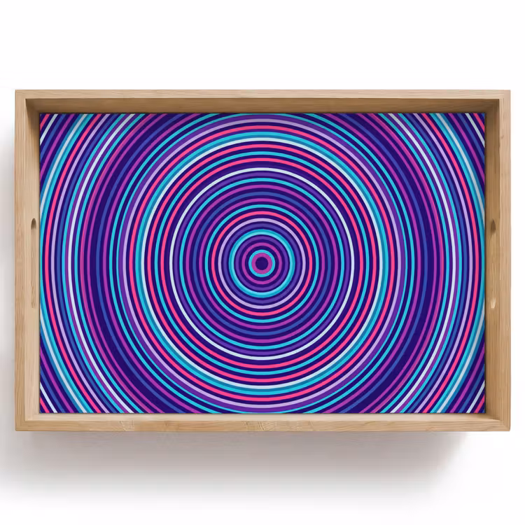 Dienblad - Abstract - Cirkels - Kleurrijk — 1