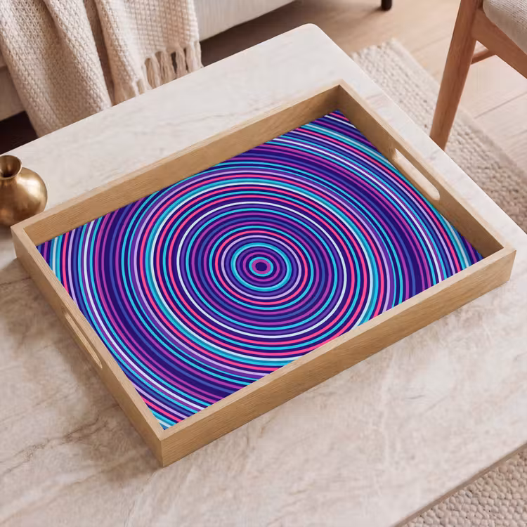 Dienblad - Abstract - Cirkels - Kleurrijk — 2