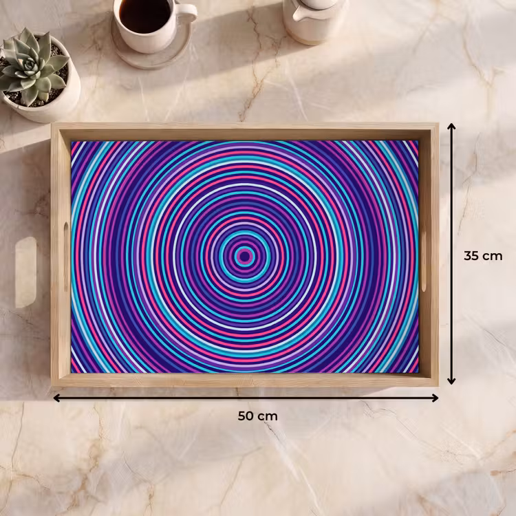 Dienblad - Abstract - Cirkels - Kleurrijk — 9