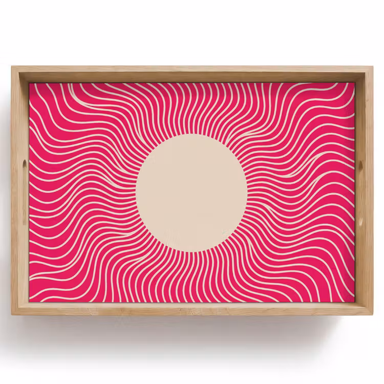 Dienblad - Abstract - Patroon - Roze — 1