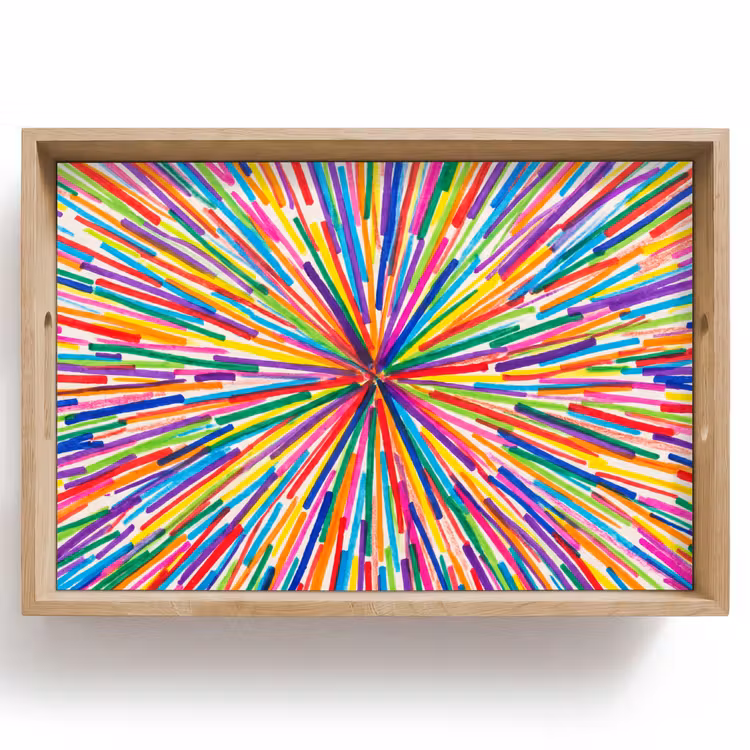 Dienblad - Lijnen - Kleurrijk - Abstract — 1