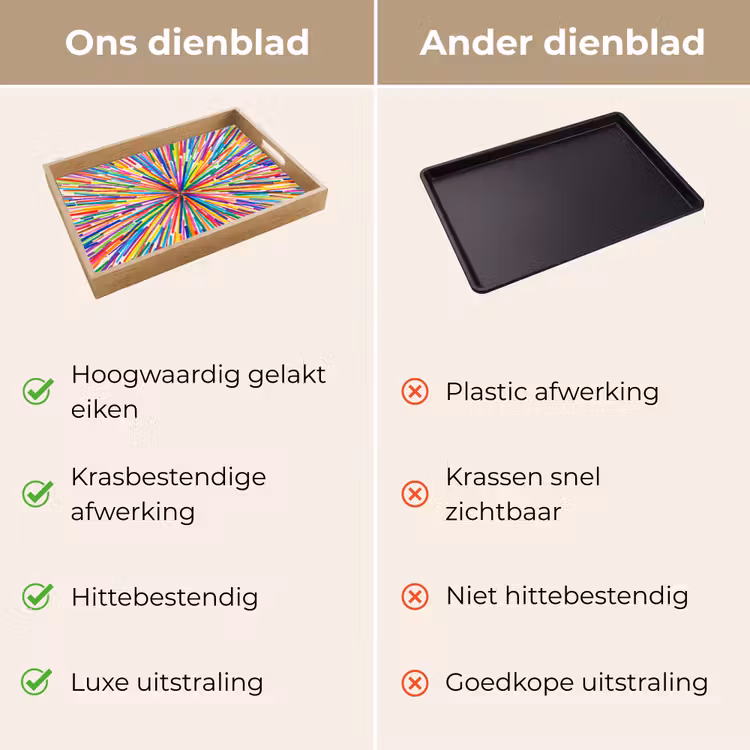 Dienblad - Lijnen - Kleurrijk - Abstract — 3