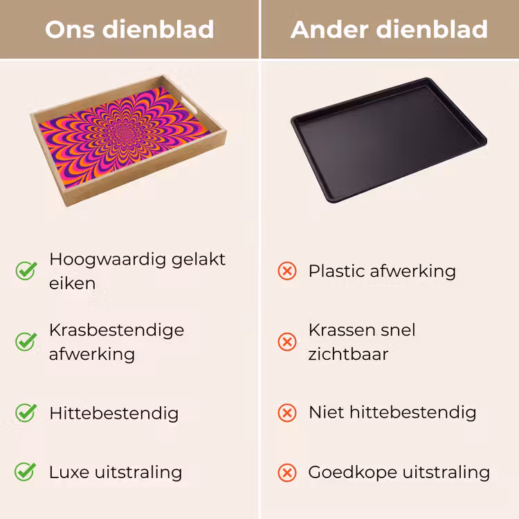 Dienblad - Patroon - Optisch - Kleurrijk — 3