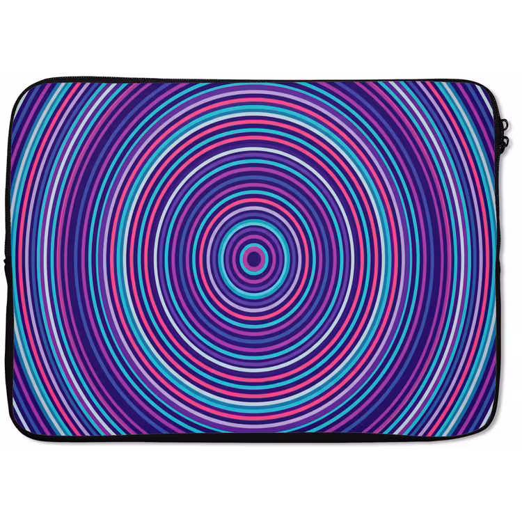 Laptophoes Abstract - Cirkels - Kleurrijk — 1