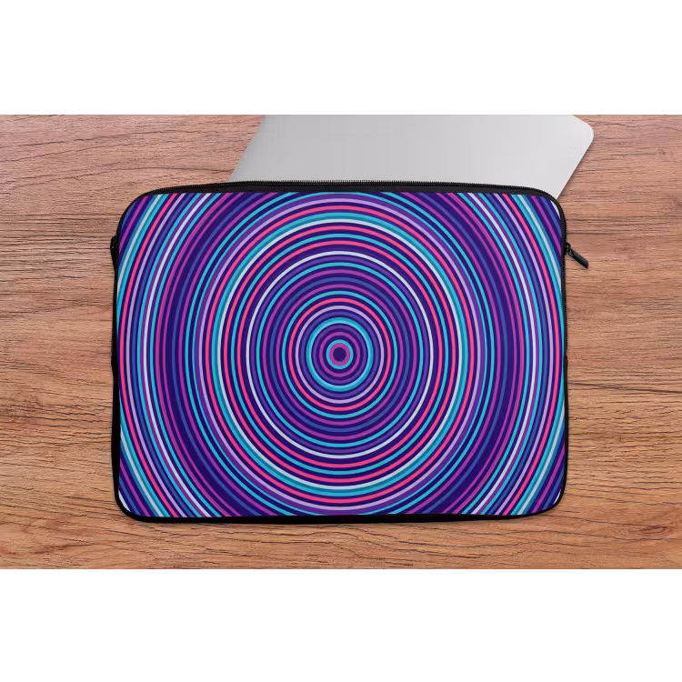 Laptophoes Abstract - Cirkels - Kleurrijk — 2