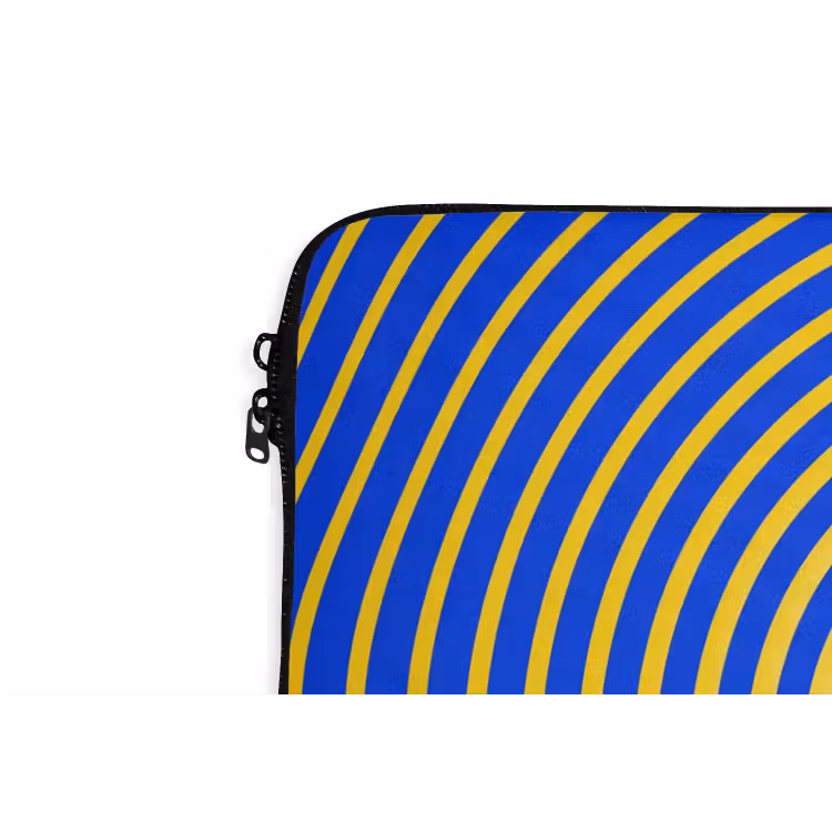 Laptophoes Abstract patroon - Blauw — 5