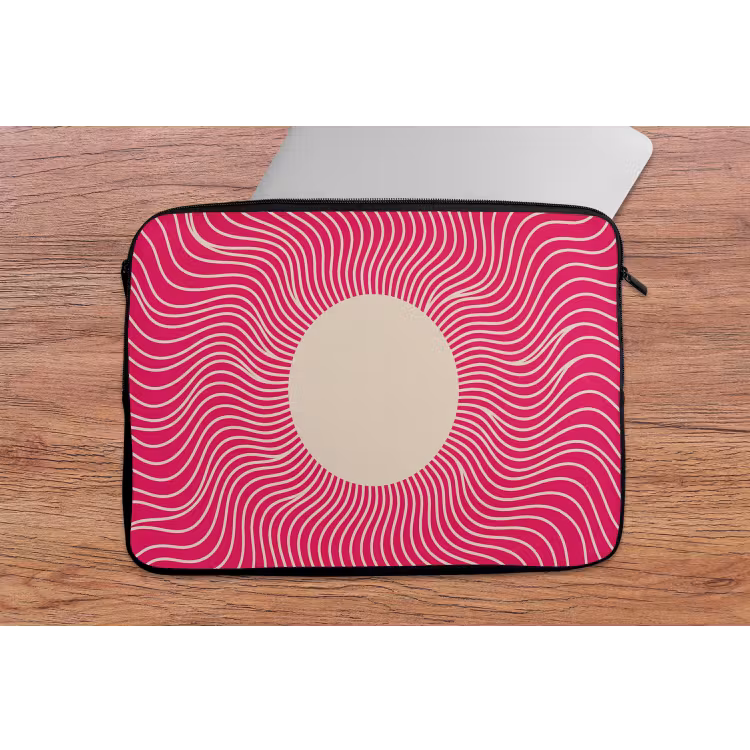Laptophoes Abstract - Patroon - Roze — 2