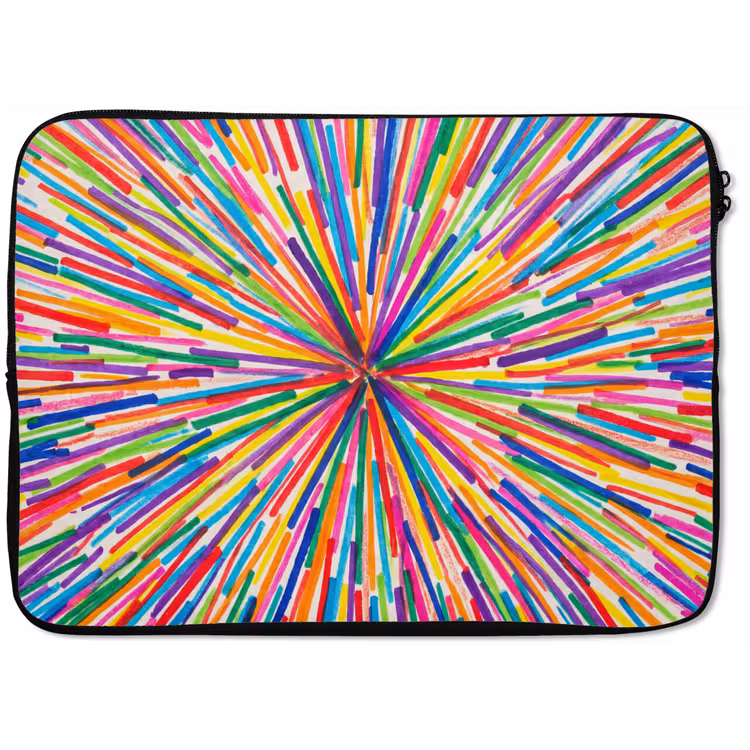 Laptophoes Lijnen - Kleurrijk - Abstract — 1