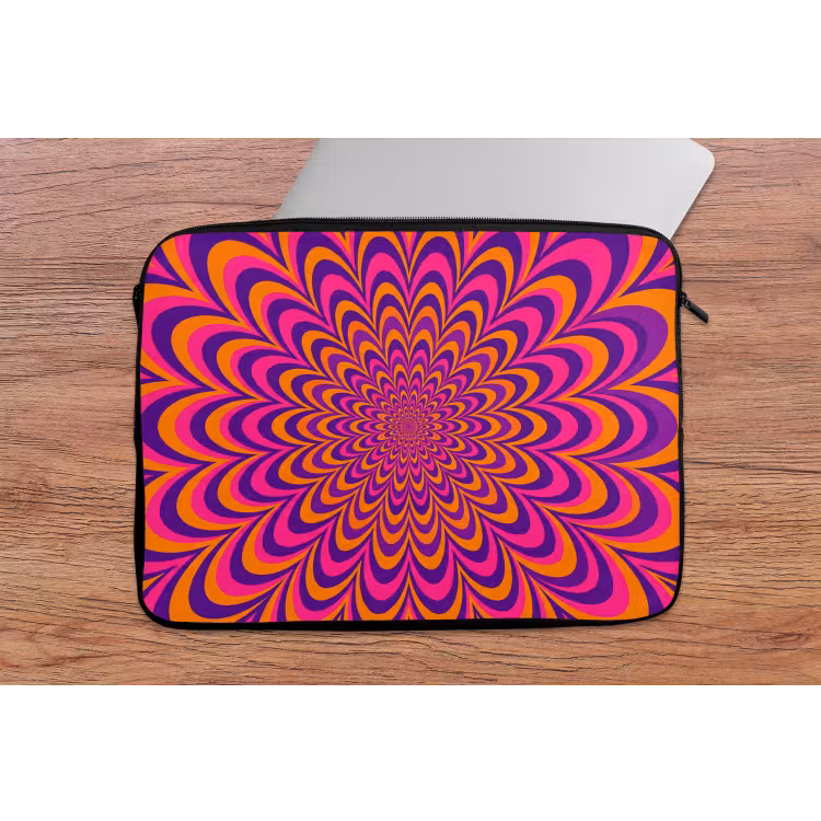 Laptophoes Patroon - Optisch - Kleurrijk — 2