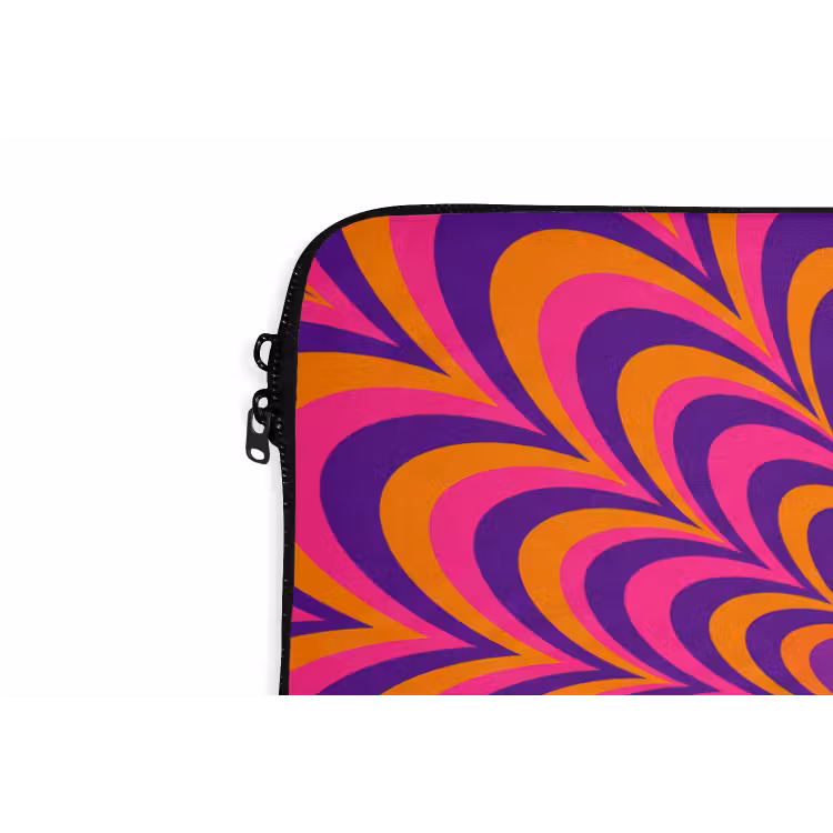 Laptophoes Patroon - Optisch - Kleurrijk — 5