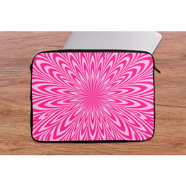 Laptophoes Patroon - Optisch - Roze — 2