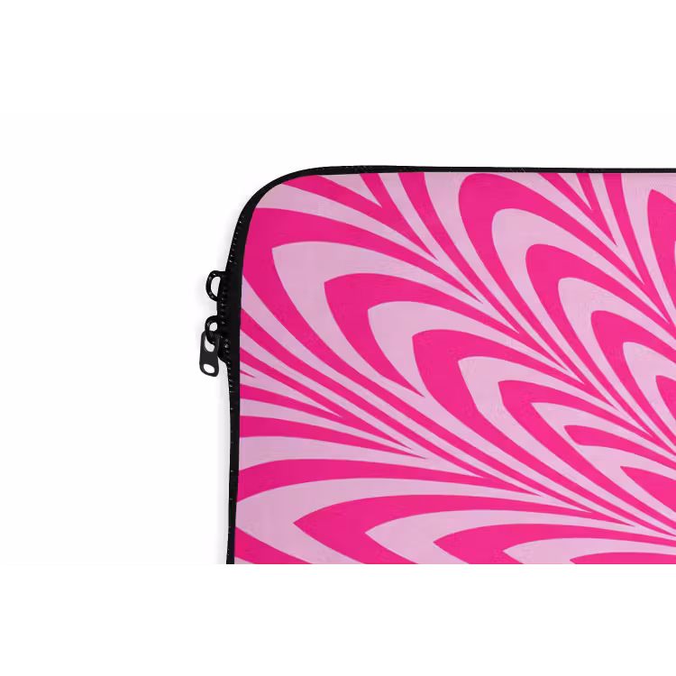 Laptophoes Patroon - Optisch - Roze — 5