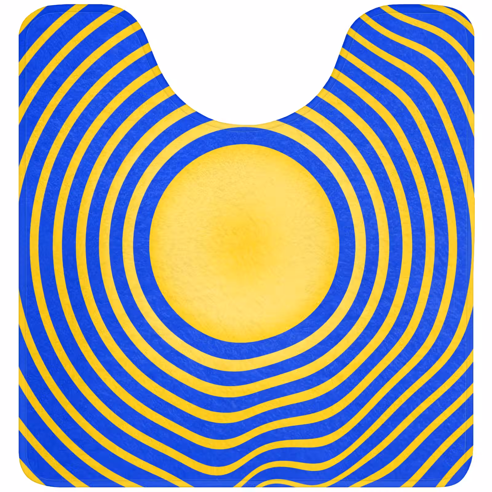 WC Mat - Abstract patroon - Blauw — 1