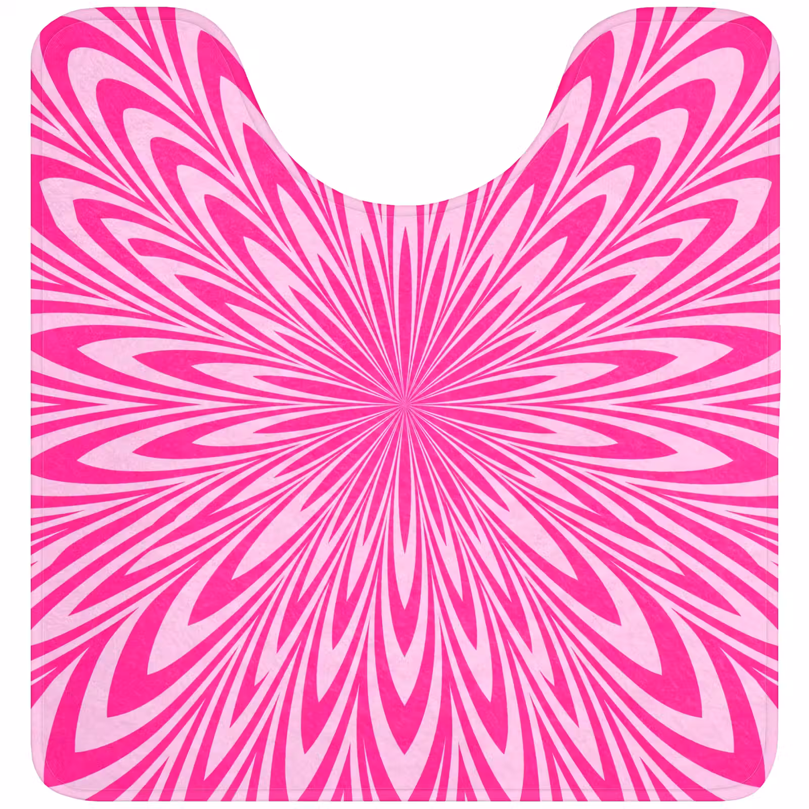 WC Mat - Patroon - Optisch - Roze — 1