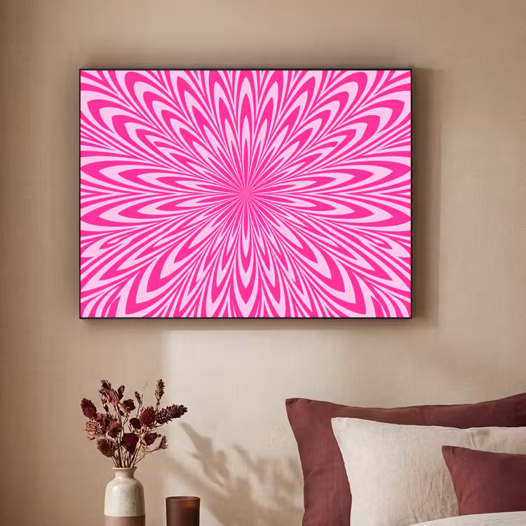 Art frame - Patroon - Optisch - Roze — 3