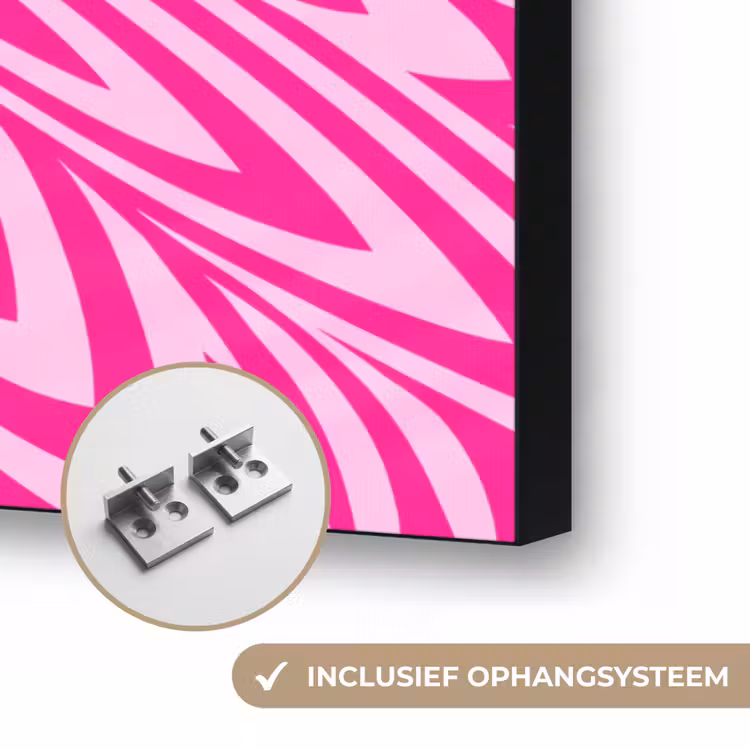 Art frame - Patroon - Optisch - Roze — 6