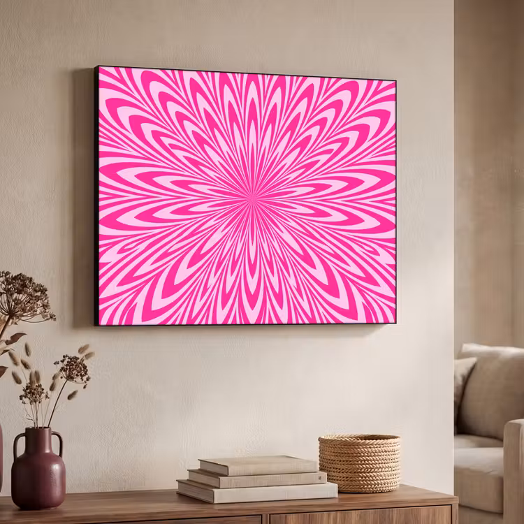 Art frame - Patroon - Optisch - Roze — 7