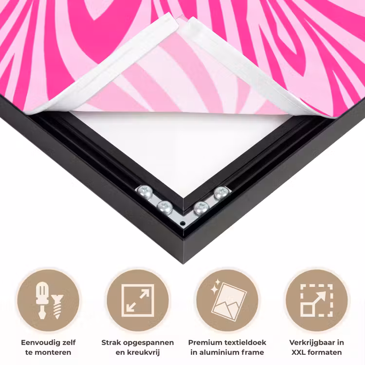 Art frame - Patroon - Optisch - Roze — 8