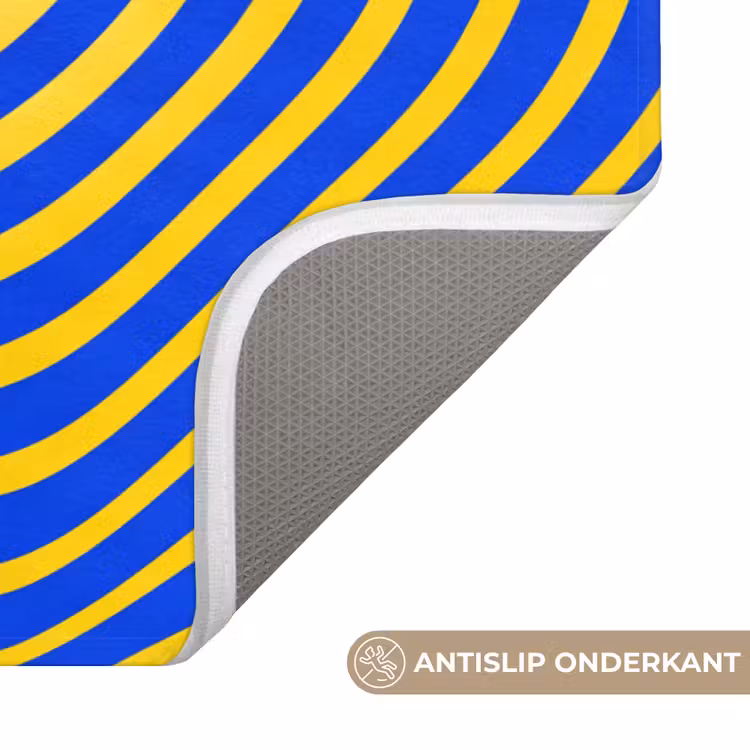 WC Mat - Abstract patroon - Blauw — 4