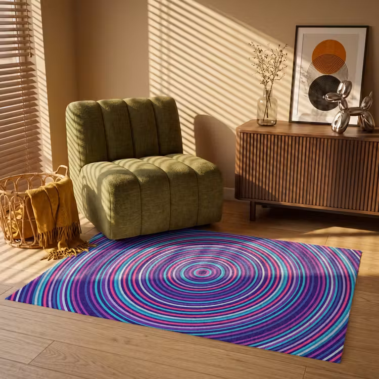 Vloerkleed - Abstract - Cirkels - Kleurrijk — 2