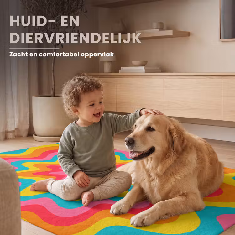 Vloerkleed - Patroon - Golvend - Kleurrijk — 6
