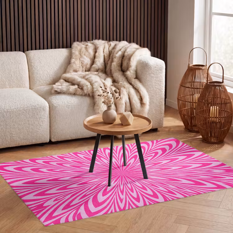 Vloerkleed - Patroon - Optisch - Roze — 3