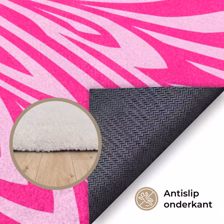 Vloerkleed - Patroon - Optisch - Roze — 4