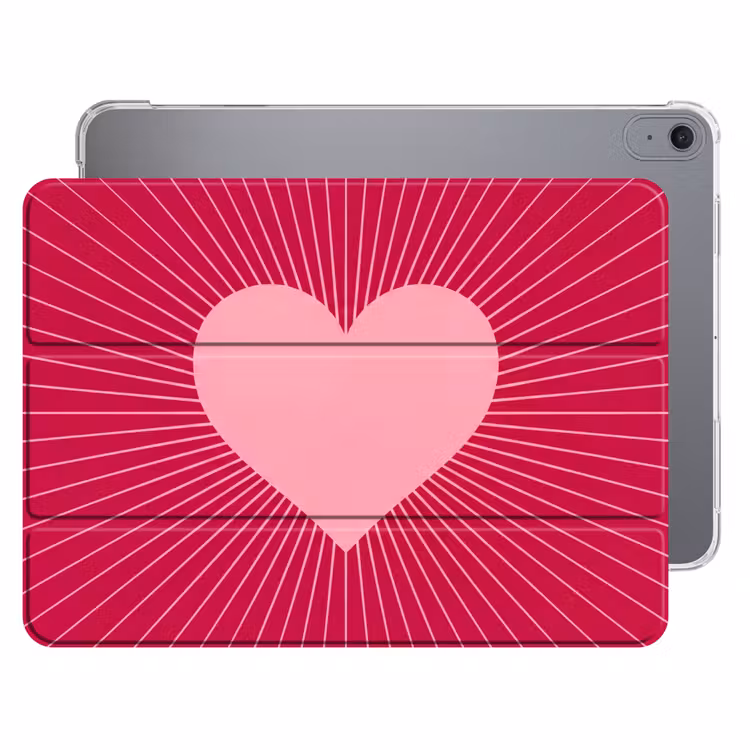 Hart - Stralen - Liefde - Abstract - Roze — 1