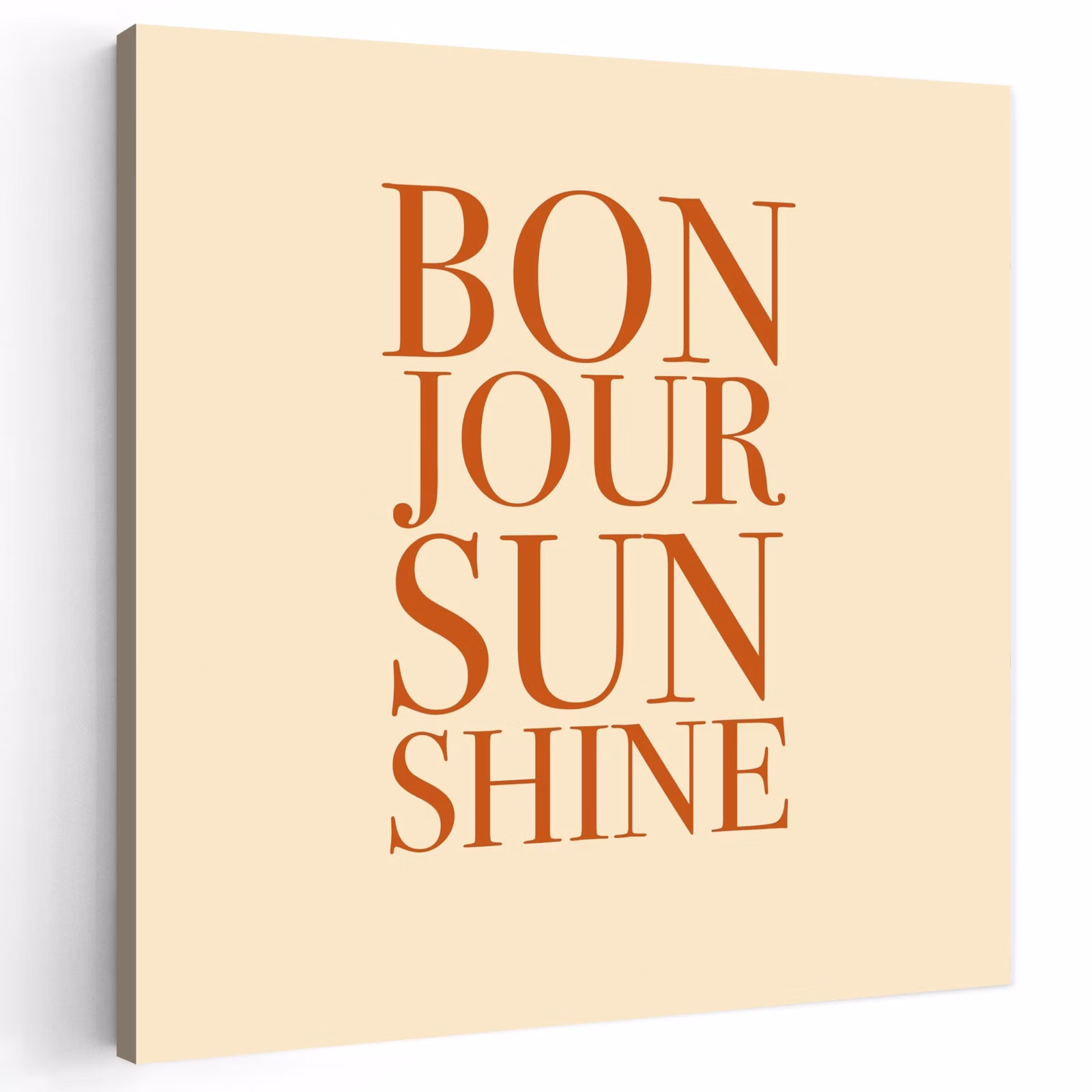 Buiten canvas - Oranje - Quote - Sun — 1