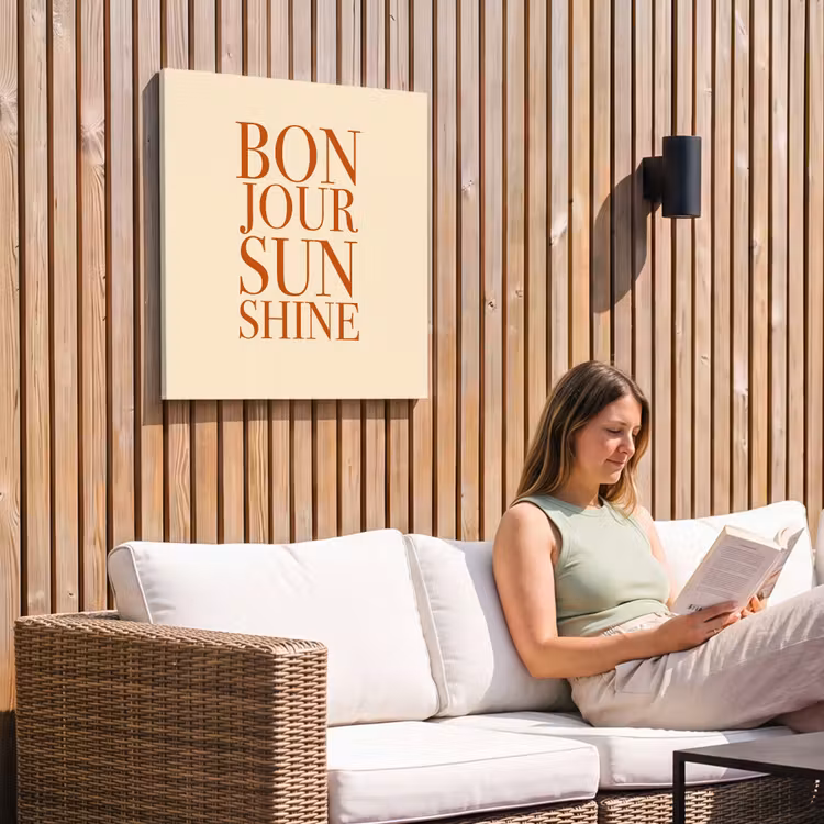 Buiten canvas - Oranje - Quote - Sun — 2