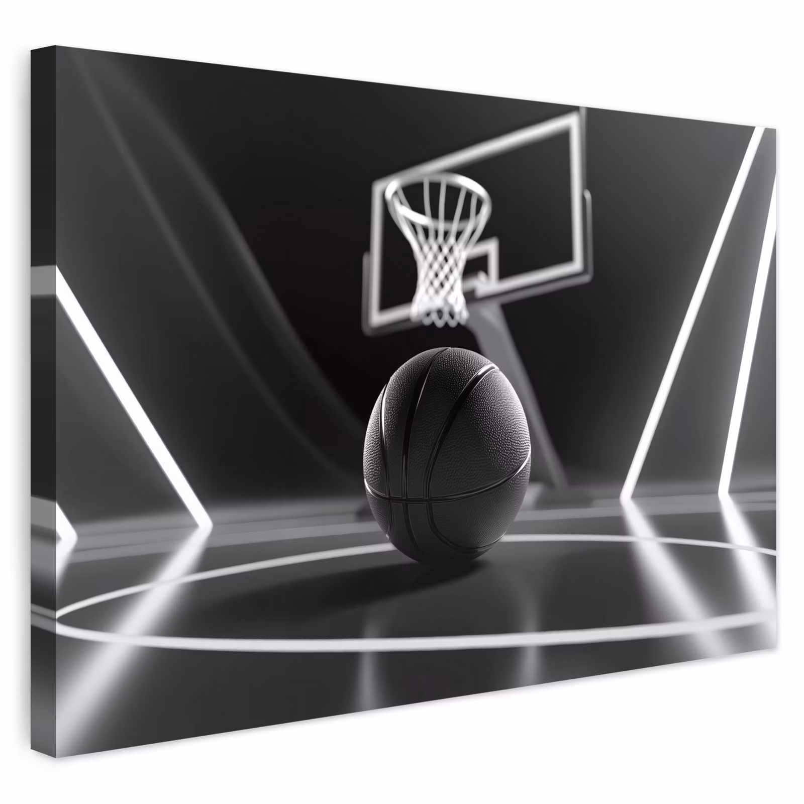 Buiten canvas - Basketbal - Basketbalveld - Lichtlijnen — 1