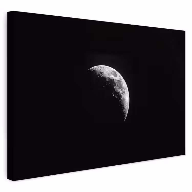 Buiten canvas - Maan - Hemel - Zwart - Schaduw — 1