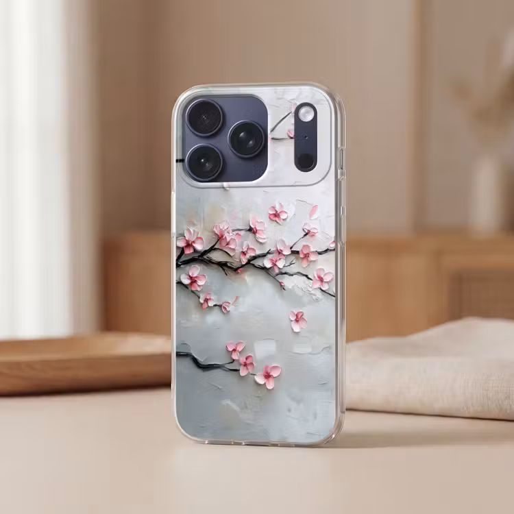 Telefoonhoesje - Bloesem - Kunstzinnig - Roze - Sakura — 3