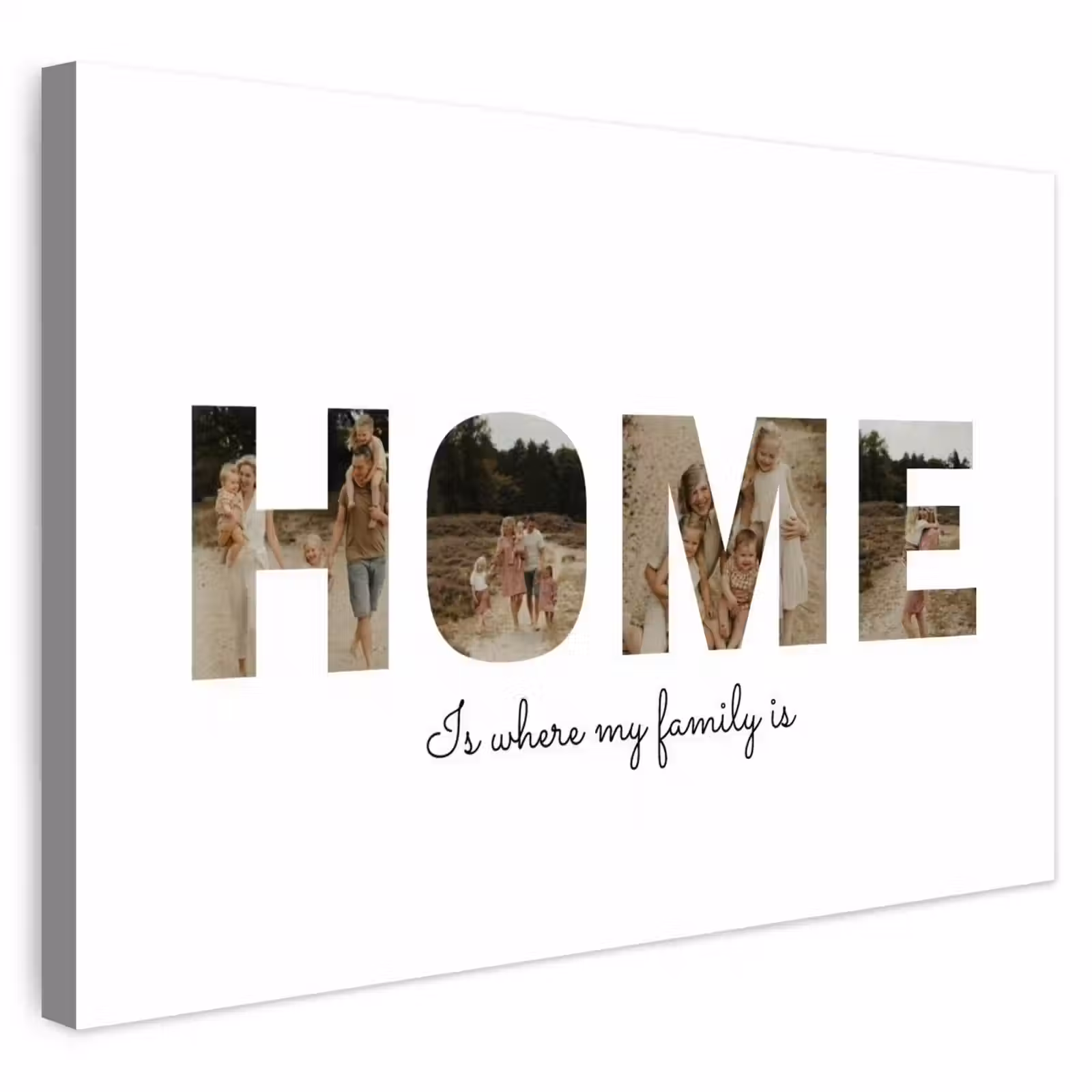 Gepersonaliseerd buiten canvas - Home - Lettercollage — 1