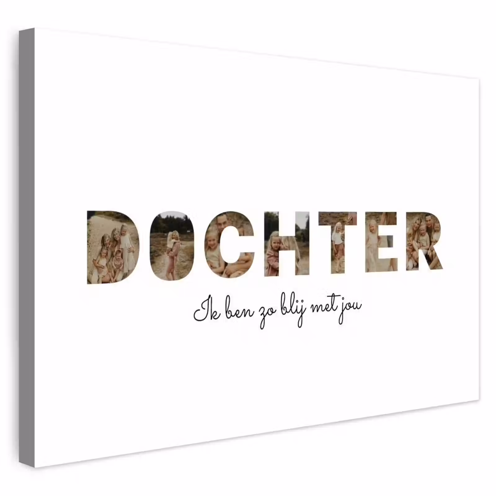 Gepersonaliseerd buiten canvas - Dochter - Lettercollage — 1