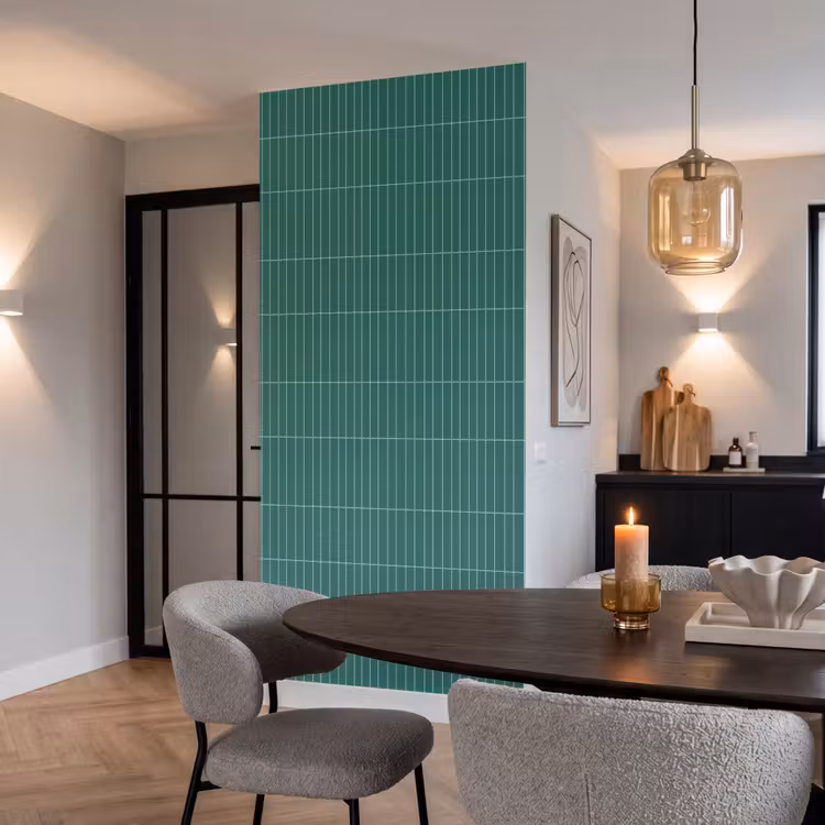 Behang - Patroon - Tegel - Saliegroen — 5