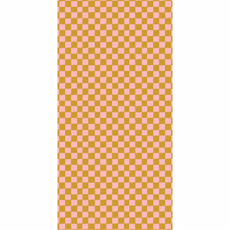Behang - Patroon - Vierkant - Roze — 2