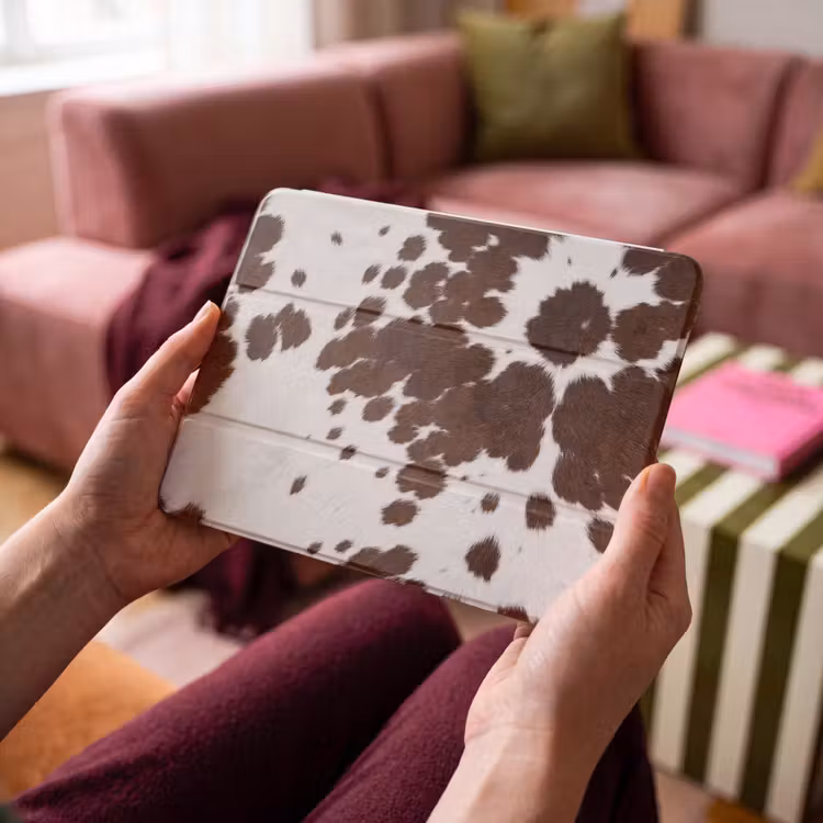 iPad hoes - Koeienhuid - Klassiek - Bruin — 4