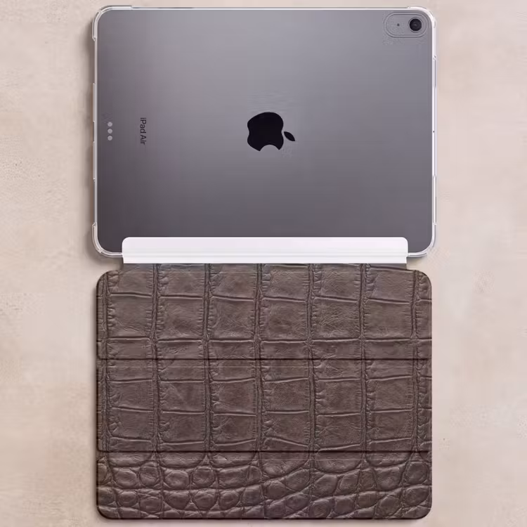 iPad hoes - Krokodil - Leer - Bruin — 6